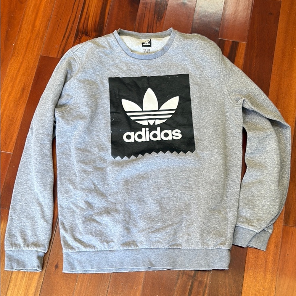 Adidas women’s Gray Crewneck Sweater